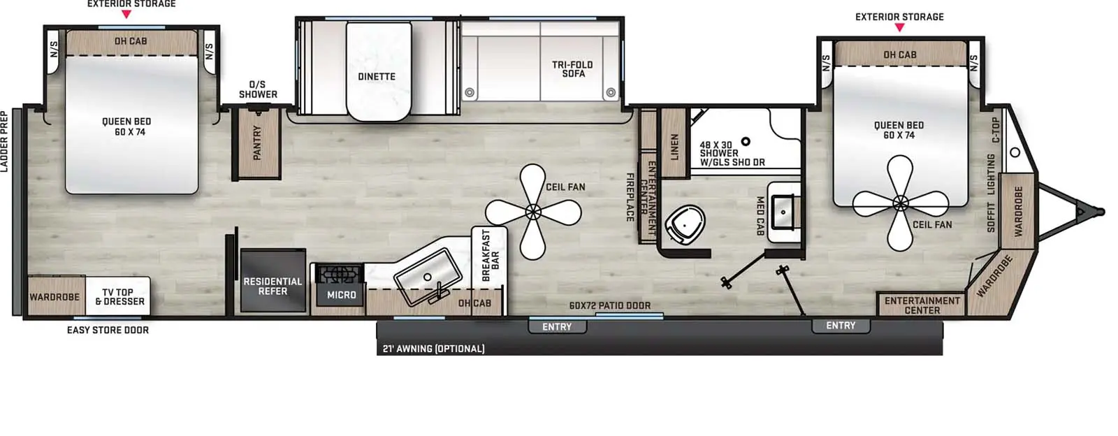 40BHTS2Q Floorplan Image